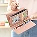 WOOLALA Women Cute Bowknot Wallet Trifold Large Capacity Long Purse