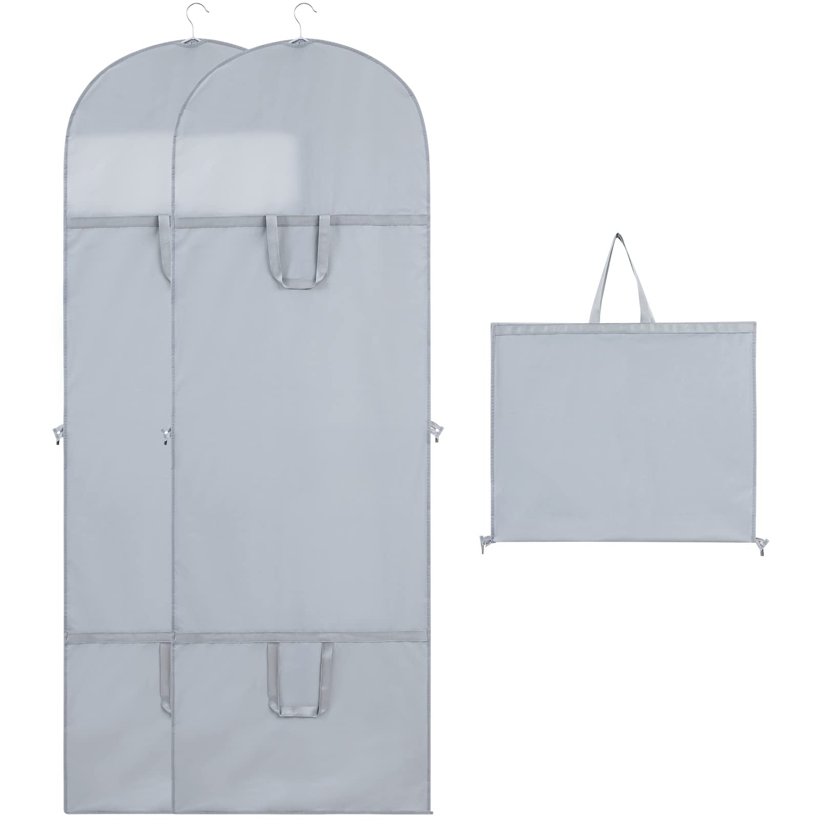 Niviy Long Dress Bags Dustproof Waterproof Moth Moisture Dress Covers Suitable for Wedding Dresses, Gowns, Long Coats, etc.