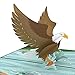Lovepop Eagle Pop Up Card, 3D Card, Father's Day Card, Birthday Card, Patriotic Card, Animal Card, Bird Card, Nature Card, Great Outdoors Card
