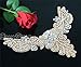 Rose Gold Applique Bridal Rhinestone Applique Wedding Belt Applique Pearl Beaded Applique