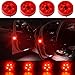 CJRSLRB 4Pcs Car Door LED Warning Light, Universal Wireless Car Door Safety Warning Light for Anti Rear-End Collision (Red)