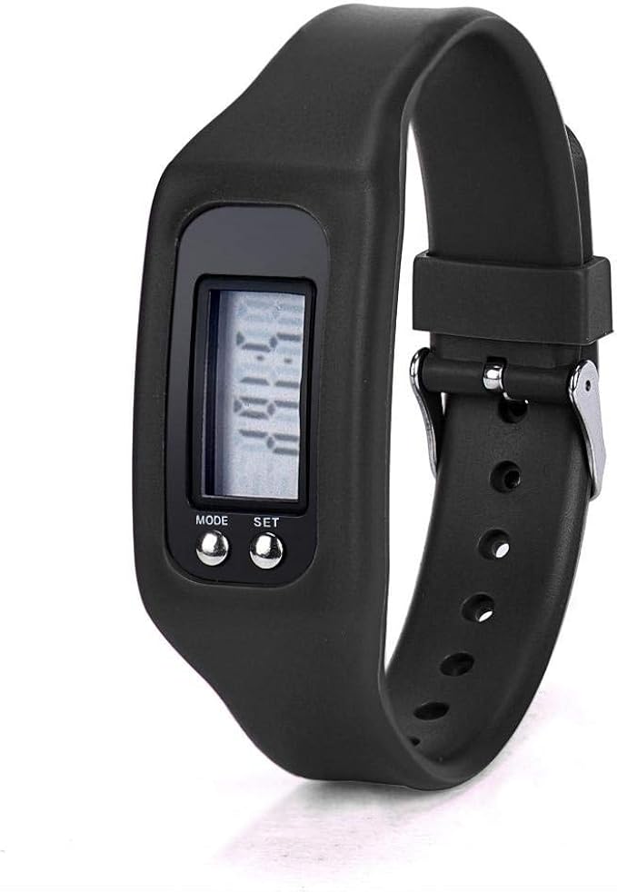 Digital LCD Pedometer Watch Run Outdoor Step Walking Clothing