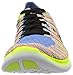 Nike Women's Free Running Motion Flyknit Shoes, White/Black/Blue/Hyper Punch - 7 B(M) US