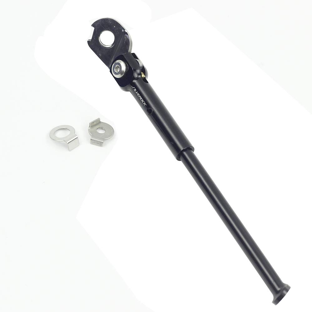 Silverock Alloy Bike Kickstand for Brompton 16" 349 Parking Stand Bicycle 3sixty Trifold Rear Axle Side Standaard Kick Stand (black)