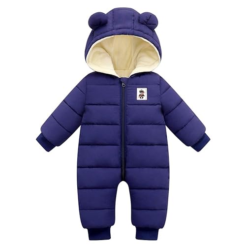 Fumdonnie Newborn baby boy snowsuit long sleeve jumpsuit