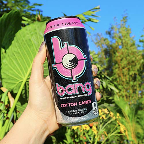 Bang Cotton Candy Energy Drink, 0 Calories, Sugar Free with Super