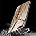 Anyos Compatible iPhone 7 Plus/iPhone 8 Plus Tempered Glass Painted Case, Ultra Thin Soft TPU + Silicone Bumper Anti-Scratch Shockproof Full Body Protective Hard Back Cover, Light Bee Lattice