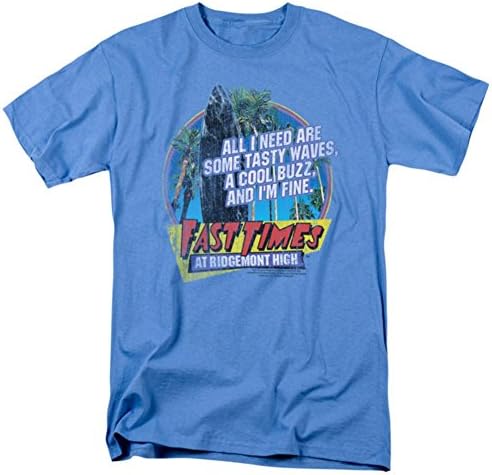 Fast Times Ridgemont High - Mens Tasty Waves T-Shirt In Carolina Blue
