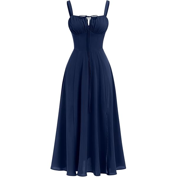 QXQYGRZ Summer Empire Waist Split Midi Corset Dresses A Line Puff Sleeve Sundress Casual Lace Up Dress for Women Going Out Black at Amazon Women's Clothing store QXQYGRZ Summer Empire Waist Split Midi Corset Dresses A Line Puff Sleeve Sundress Casual Lace Up Dress for Women Going Out Black at Amazon Women's Clothing store