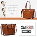 YNIQUE Women Top Handle Handbags Satchel Purse Tote Bag Shoulder Bag, Wine, Medium