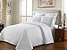 NC Home Fashions Garnet Reversible Quilt Set, White