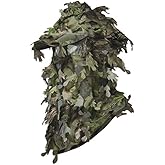 North Mountain Gear Ghille Camouflage Leafy Hat with Mesh Face Mask