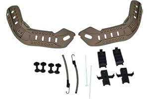 HANSTRONG GEAR Airsoft Paintball Military Side Rail Set Guide Accessories for MICH PASGT Helmet Multi Color