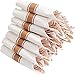 Supernal Set of 30packs,Rose Gold Plastic Silverware, Pre Rolled Napkin with Cutlery, Disposable Silverware with Rose Gold Linen Napkin, Wrapped Plastic Silverware Set Suit for Party,Wedding