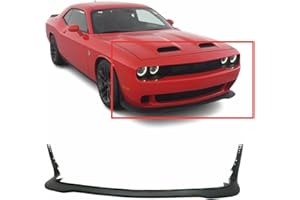 FitParts Compatible with Front Bumper Cover Fascia Valance 2016 2017 2018 2019 2020 Dodge Challenger SRT SXT. New, Textured Without Sensor Holes. 68258747AC CH1090156