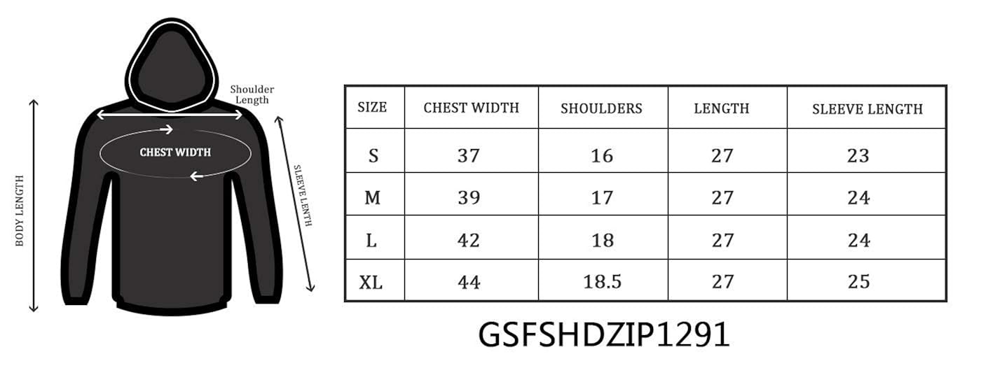 gritstones men's cotton full sleeve hooded t-shirt indigo/grey melange