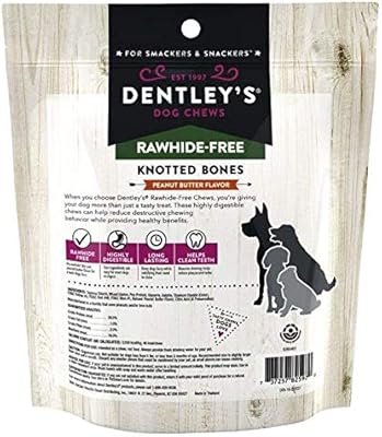 dentley's rawhide free knotted bones
