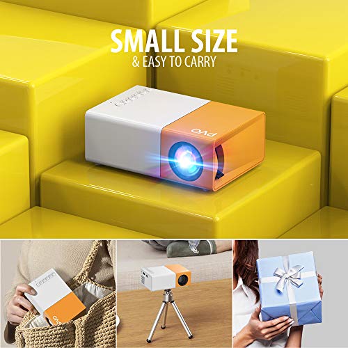 Mini Projector, PVO Portable Projector for Cartoon, Kids Gift, Outdoor Movie Projector, LED Pico Video Projector for… - Image 4