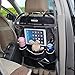 CARCHET Car Seat Back Organizer - Kick Mat Auto Seat Back Protector with Tablet Holder Multi-Pocket Travel Storage Bag for Baby Travel Accessories, Car SUV Vehicles Kids Toy Storage