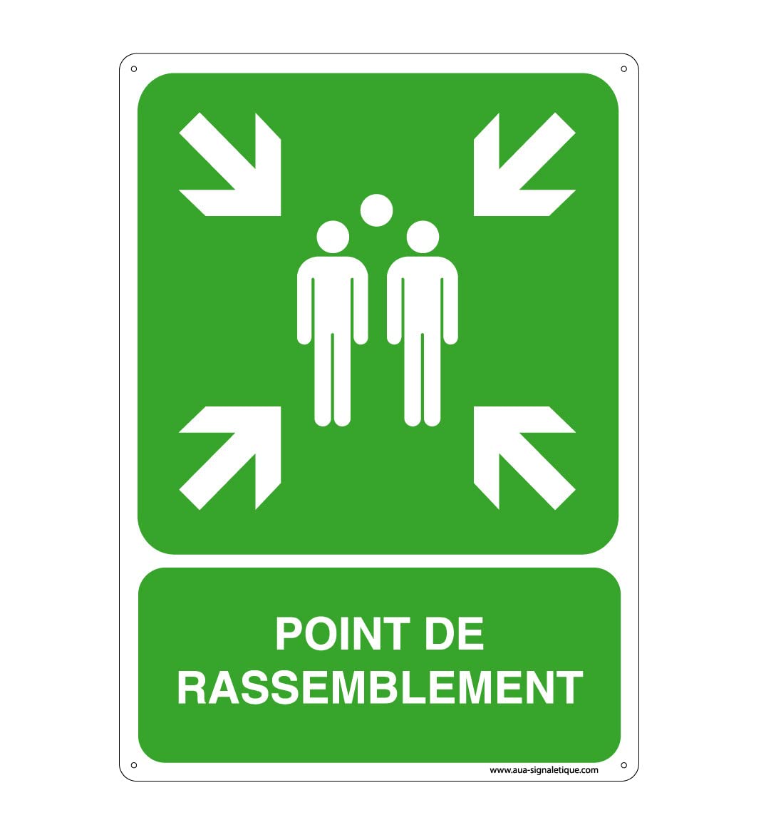 AUA SIGNALETIQUE 202138-AI-p-150x210 Product Information: Sign, Green, 150x210 mm
