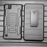 Sony Xperia C4 Case, Cocomii Robot Armor NEW [Heavy Duty] Premium Belt Clip Holster Kickstand Shockproof Hard Bumper Shell [Military Defender] Full Body Dual Layer Rugged Cover E5303 (Black)