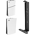Monzlteck Wall Mount for PS5 Slim/PS5 Pro -Steel Mount Wall Holder Bracket for PS5 Original and PS5 Slim/Pro(Digital and Disc