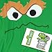 Popfunk Sesame Street Oscar The Grouch Face T-Shirt - Medium