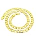 Riakoob Chunky 23in 10mm Real 24k Yellow Gold Filled Men's Necklace Solid Curb Chain Fashion Jewelry 72g