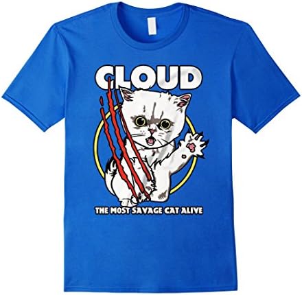 Men's PopularMMOs "Savage Cloud" Tee Navy Small Royal Blue