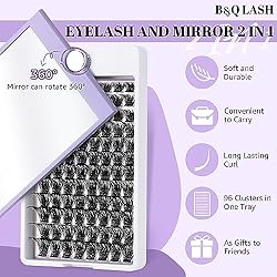B&Q Lash Clusters D Curl 8-16MIX 96 PCS Eyelash