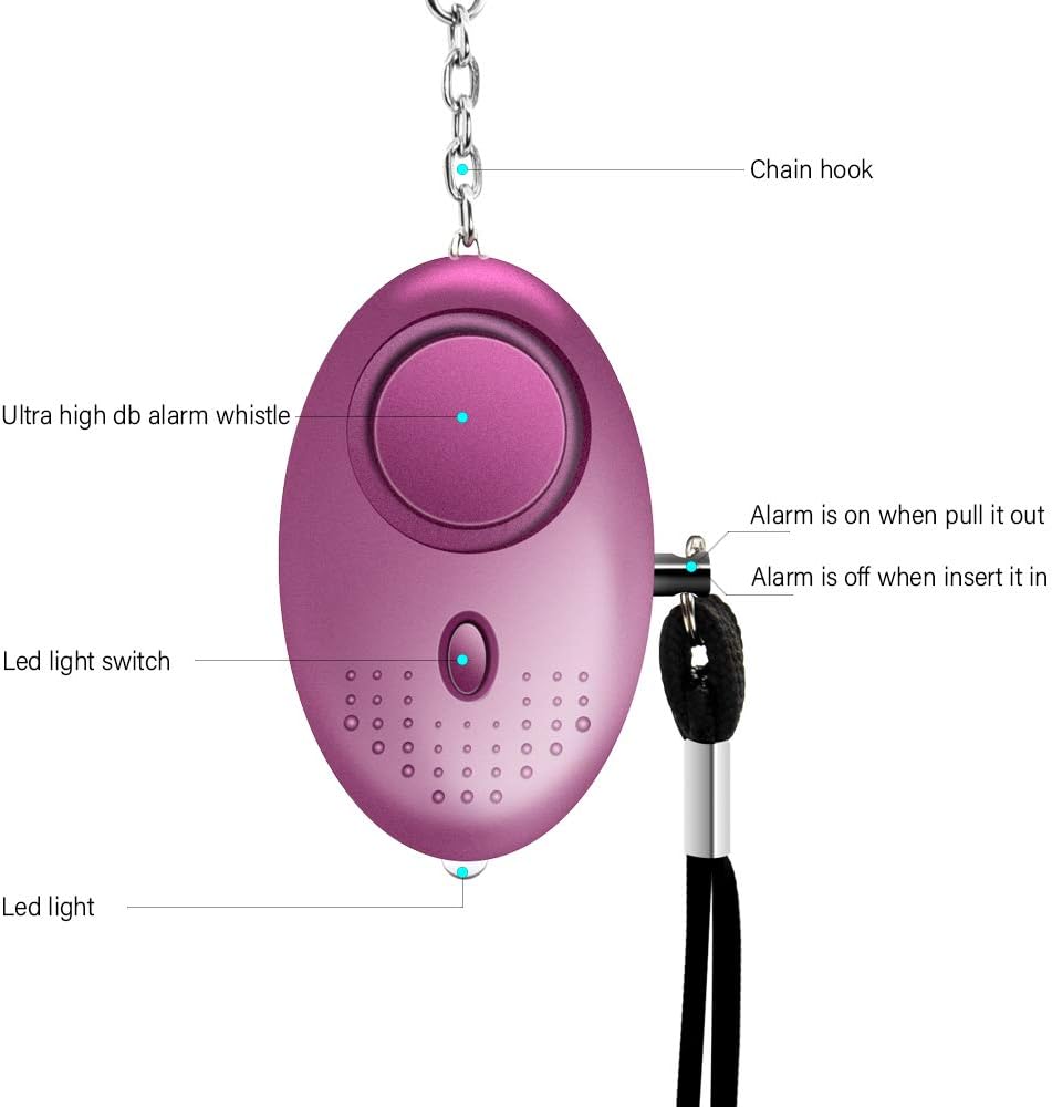Emergency Self Defense Electronic Device with LED Light for Women Kids