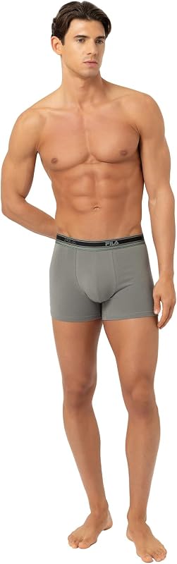 Calzoncillos Hombre Boxer Algodón, Pack de 4, Caqui 37 (M) — foto 2 de 8