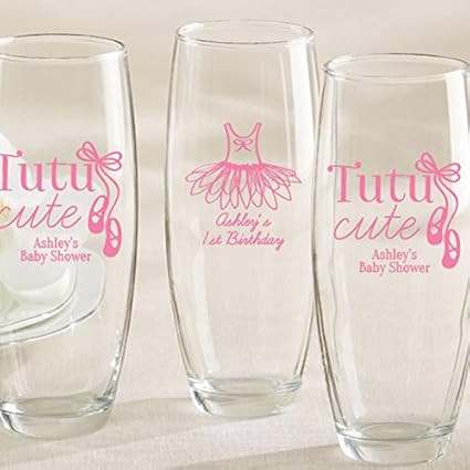 Amazon Com Personalized Tutu Cute Ballerina Stemless Champagne