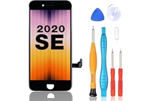 Ayake for iPhone 8/SE 2020 Screen Replacement Black, Full Assembly Retina LCD Touch Digitizer with Repair Tools for iPhone 8 SE2 A2275, A2298, A2296