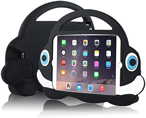 TopEs MINI Funcase Kids Light Weight Shock Proof Convertible Freestanding Handle Tablet Case for Apple iPad Mini, 2, 3 - Black