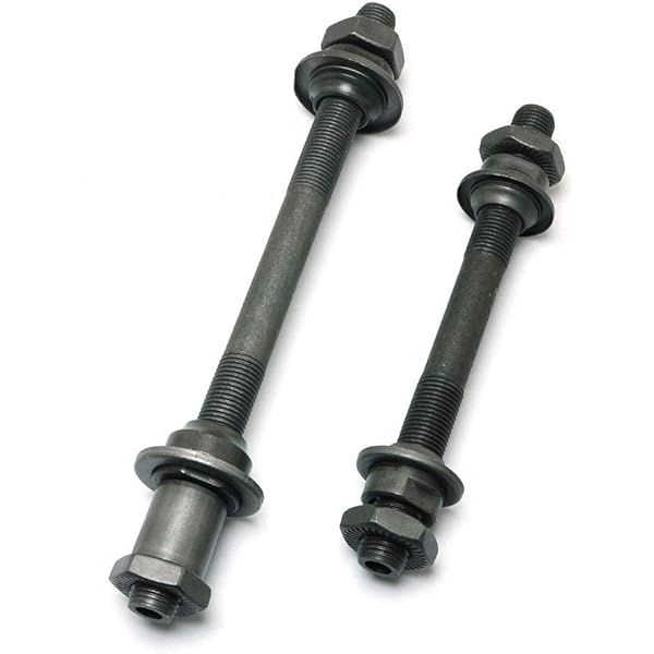 Axle Nut 2-Pack Heavy-Duty Bicycle Wheel S 3/8-26 Thread, Chrome