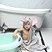 Baby Hooded Towel Upsimples Elephant Baby Towels for Baby Girls 35×35 Inches Ultra Large 500GSM Super Soft Organic Bamboo Baby Bath Towel for Infant Toddler | Baby Girl Shower Gift Photo Shoot Props