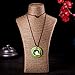 QIAONAI Wood Style Round Green Bird Pendant Handmade Nature Jewelry 39