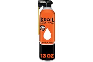 Kroil Original Penetrating Oil with SprayTech 360° Nozzle & Straw (Aerosol Spray-13oz Can-Single) | Every Drop, Every Angle, Even Upside Down | Penetrant for Rusted Bolts, Hinges, Chains (KS132ST)