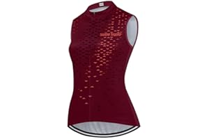 SUDU SUDO Women's Cycling Jersey Sleeveless Bike Vest Shirts Bicycle Clothing Biking Tank Tops Tights