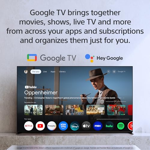 Sony BRAVIA 5 75 Inch TV, Mini LED, 4K Smart Google TV, XR Processor with AI Technology,120hz Television with Dolby Vision/Atmos, Exclusive Features for PlayStation®5, K-75XR50, 2025 Model