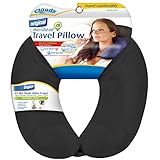 Cloudz Dual Comfort Microbead Travel Neck Pillow - Black
