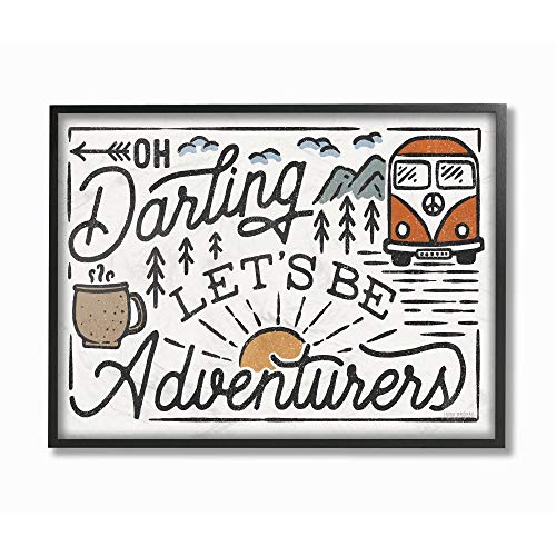 Stupell Industries Darling Lets Be Adventurers Quote Fun Whimsical Journey Phra…