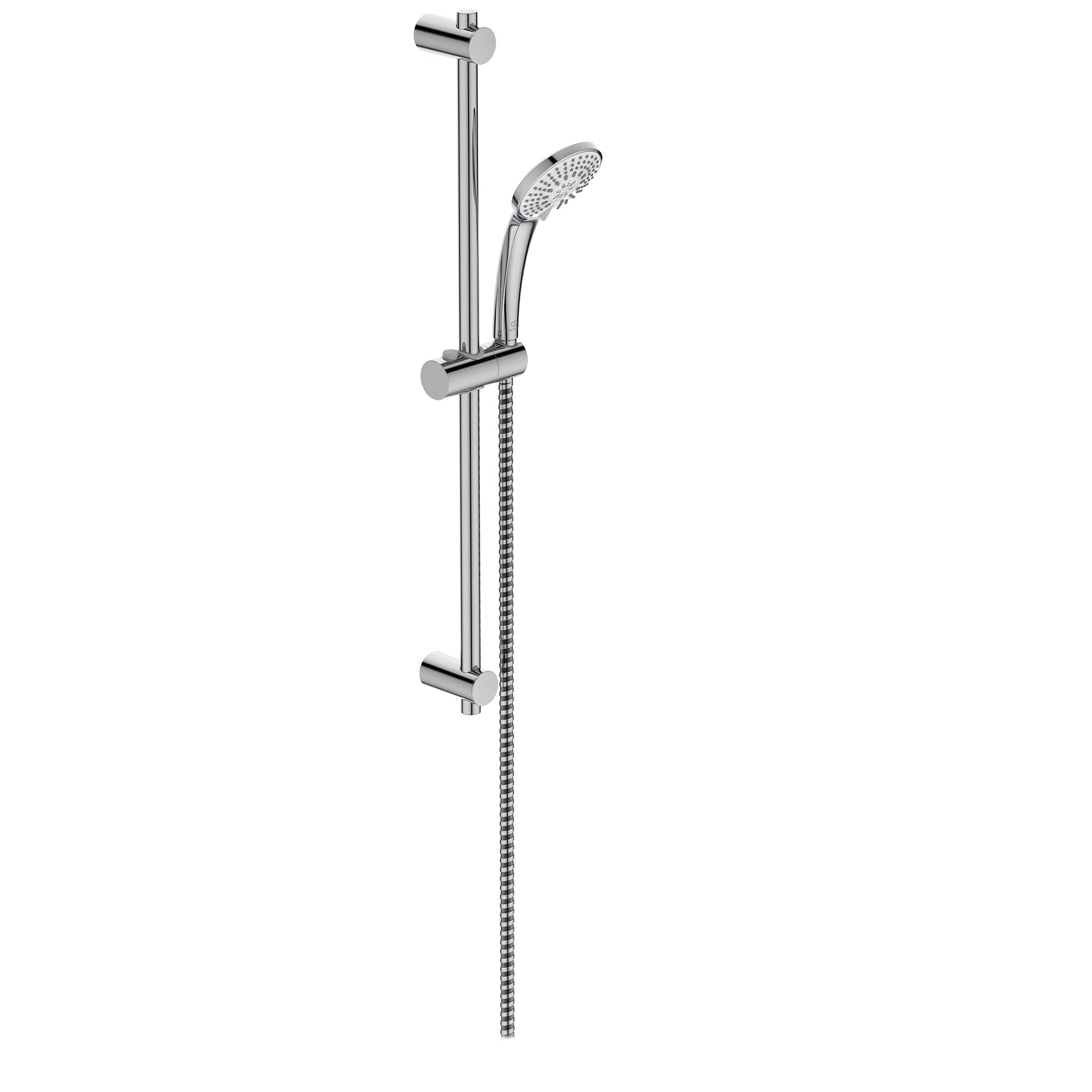 Ideal Standard B9508AA Idealrain M3 Smart asta doccia, doccetta a 3 funzioni diametro 10 cm con sistema anticalcare, cromato Jet Sliding Rail with Adjustable attachments, Chrome-Plated