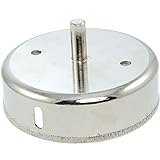 uxcell 100mm Diamond Tipped Metal Drill Bit Hole Saw Silver Tone for Glass
