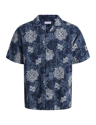 JACK & JONES Jjalfredo Slub Resort Shirt SS Jjalfredo Slub Resort Men's T-Shirt (Pack of 1)