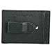 Alpine Swiss Men's Top Grain Leather Minimalist Money Clip Front Pocket Wallet, Black