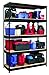 Hirsh Industries 3800 Shelving Unit, 48 x 18 x 78 Inches, Black