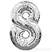 AFTERLOON® 40 Inch Chrome Glossy Silver Foil 