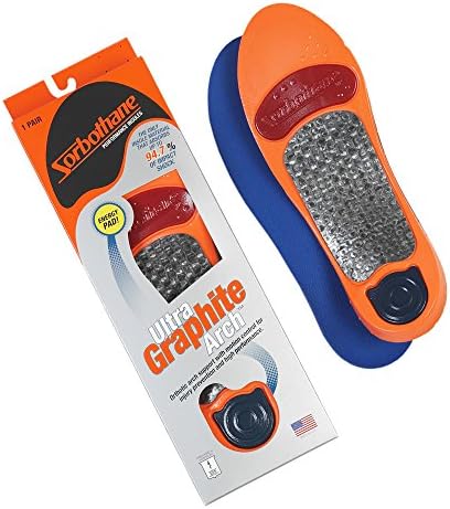 Sorbo RX Ultra Orthotic High Arch - Arch Support Insoles - Comfortable, Pain Relief, Cushioning, Breathable, Moisture Wicking, Anti-Fungal, Shock Absorbing, Anti-Microbial Fabric, Walking, Hiking